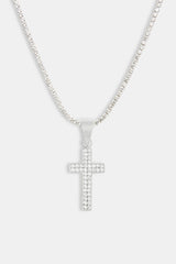 Iced CZ Cross Pendant