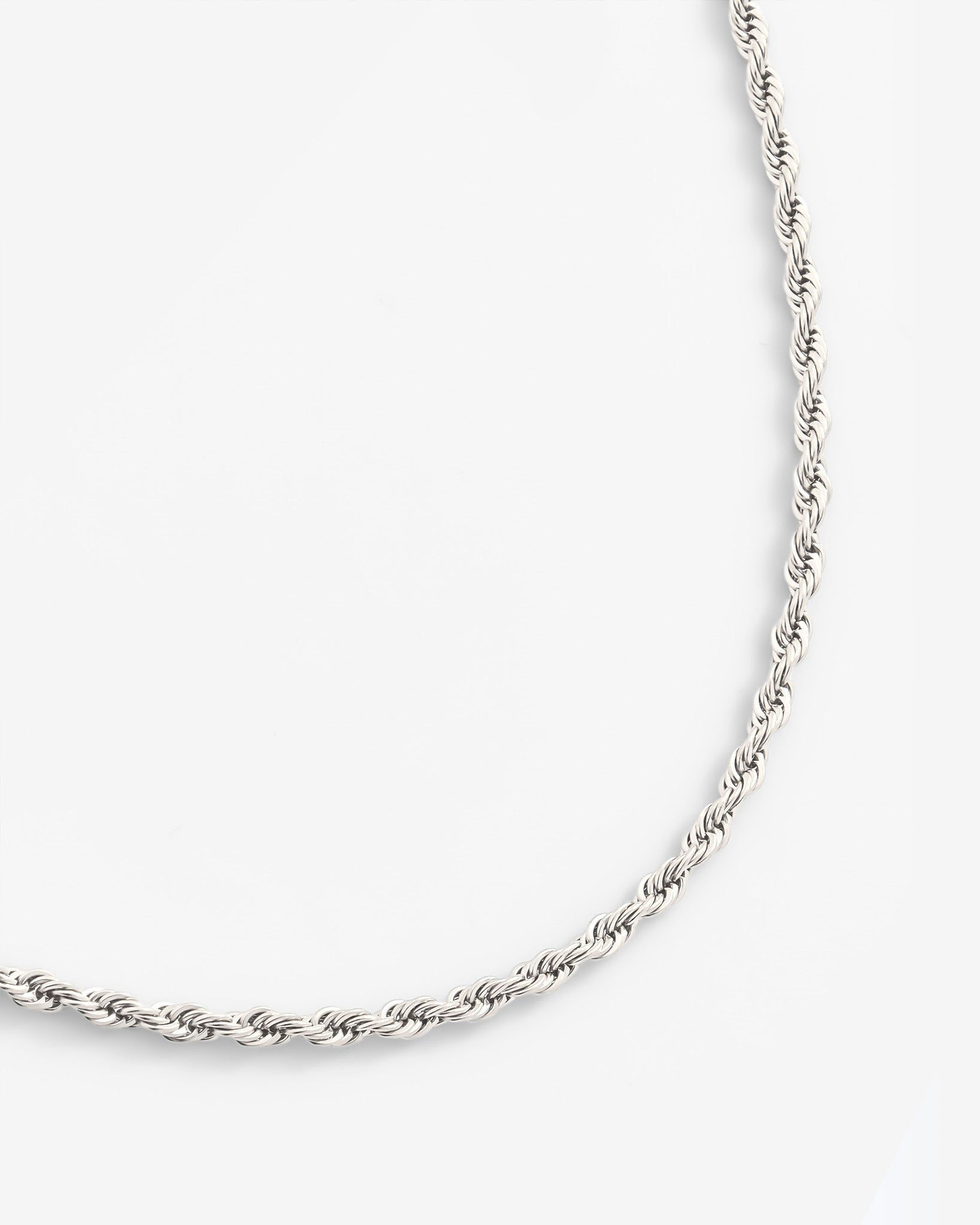 thumbnail image 2 of Real 925 Sterling Silver Rope Chain Necklace – 1.2mm Water Wave, 14-26 Inches, Stamped 2 of 3