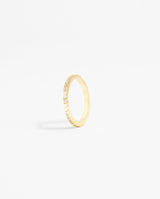 2mm Clear Round Tennis Ring - Gold