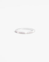 2mm Pink Round Tennis Ring