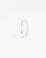 2mm Pink Round Tennis Ring