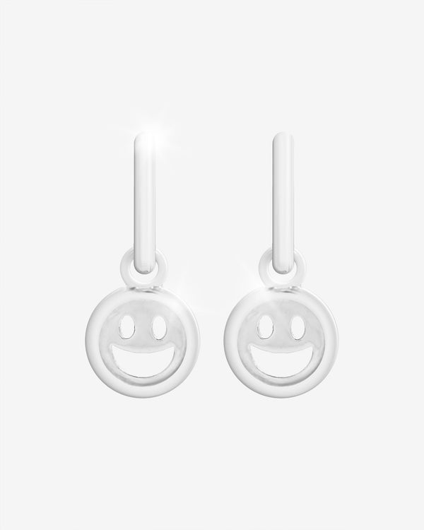 2 Pack Happy & Peace Huggie Hoop Earrings