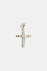 35mm Mixed Shape CZ Cross Pendant