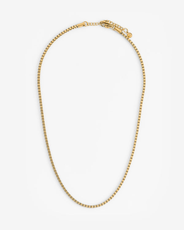 3mm Box Chain - Gold