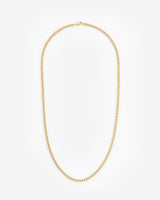 3mm Box Chain - Gold