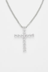 3mm Cuban Chain & Iced Cross Pendant