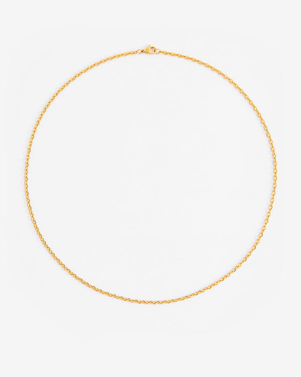 3mm Hermes Link Chain - Gold