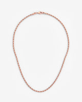 3mm Rope Chain - Rose Gold