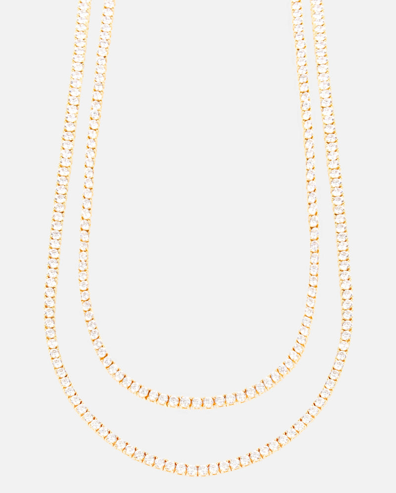 3mm Tennis Chain Bundle - Gold