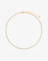 3mm Tennis Chain Choker - Gold