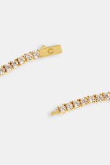 3mm Tennis Chain Choker  - Gold