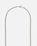 3mm Pearl Chain - White Gold - Cernucci