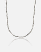 3mm Pearl Chain - White Gold - Cernucci