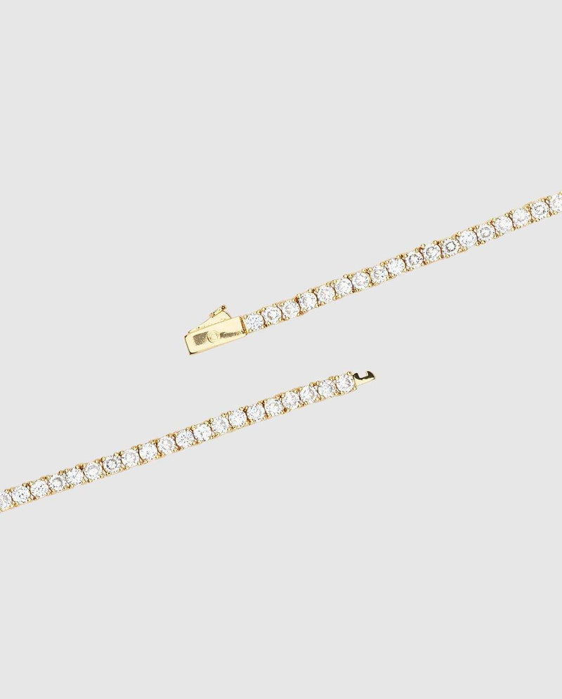 3mm Tennis Bracelet - Gold - Cernucci
