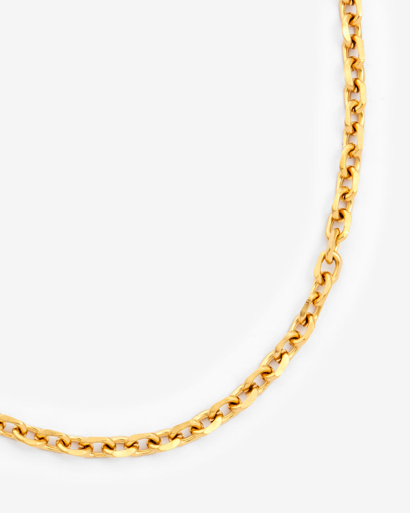 4mm Hermes Link Chain - Gold