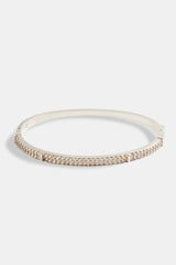 4mm Iced CZ Pave Mix Bangle