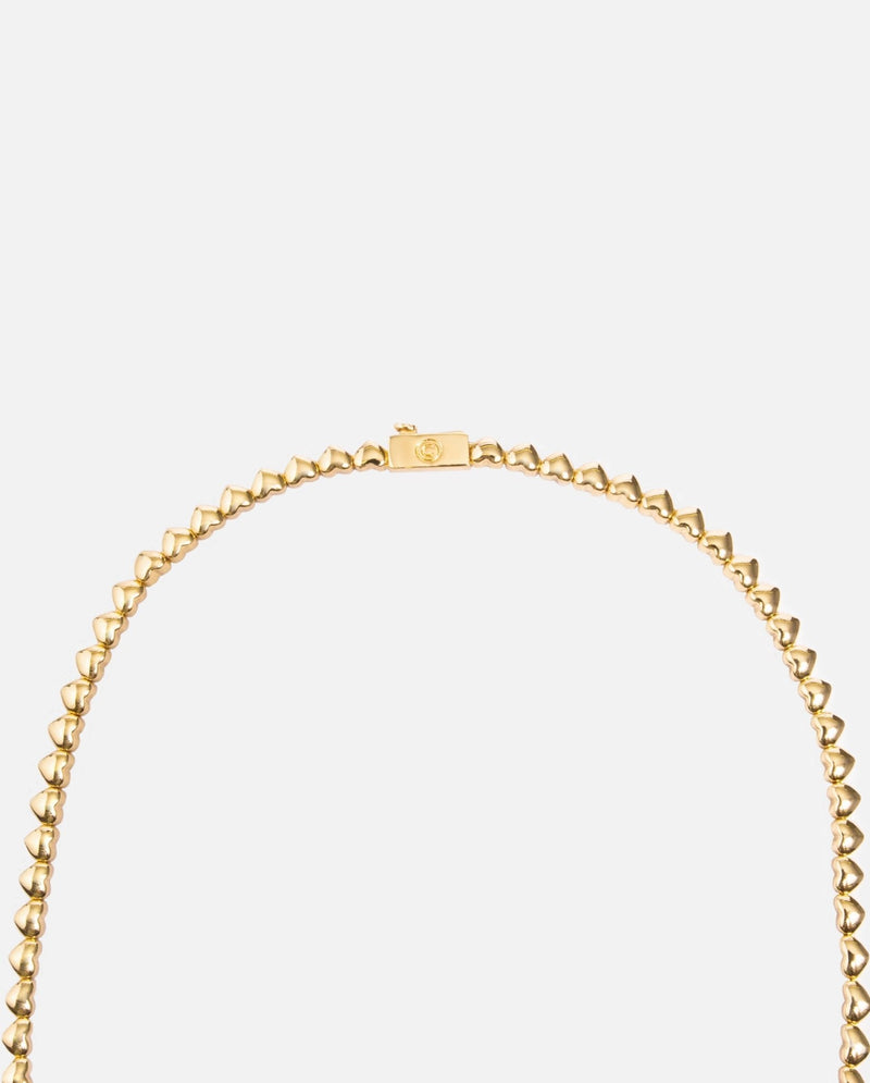 4mm Heart Necklace - Gold - Cernucci