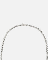 4mm Heart Necklace - White Gold - Cernucci