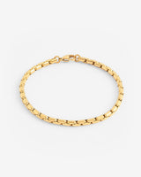 5mm Box Link Bracelet - Gold