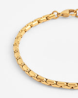 5mm Box Link Bracelet - Gold