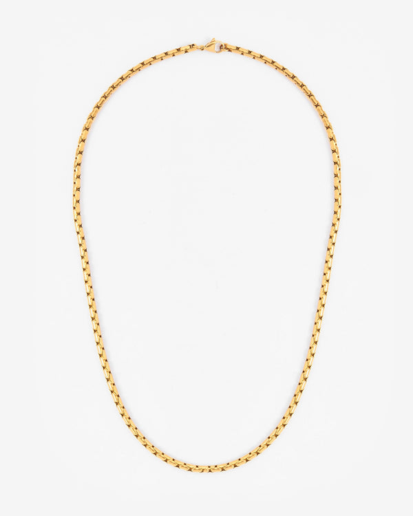 5mm Box Link Chain - Gold