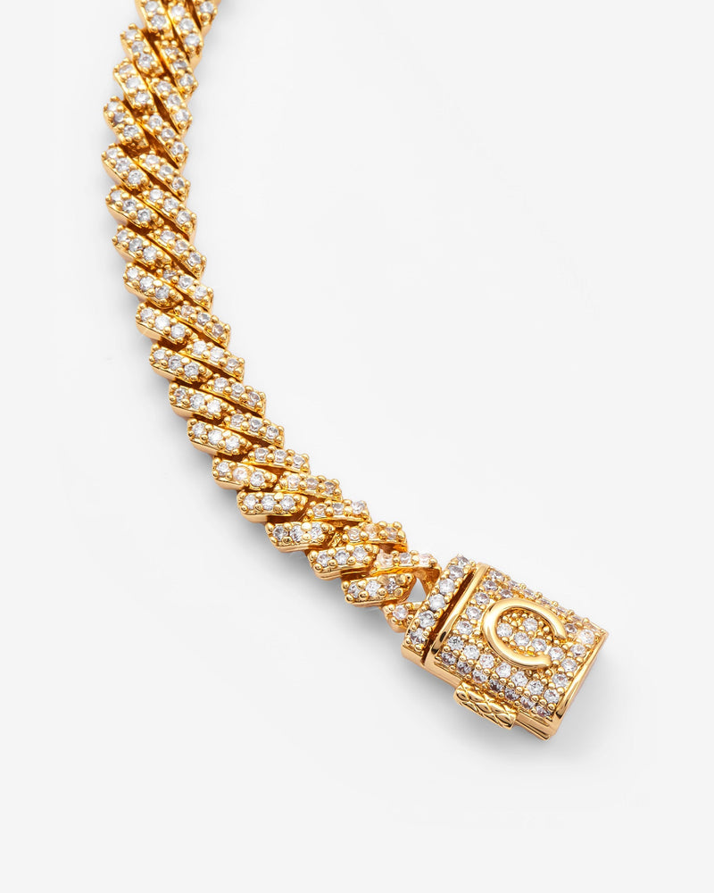 5mm Iced Prong Bracelet - Gold