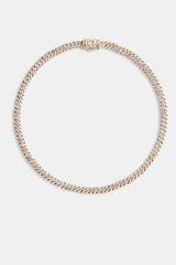 5mm Iced Pink Prong Chain Choker