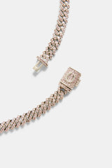 5mm Iced Pink Prong Chain Choker