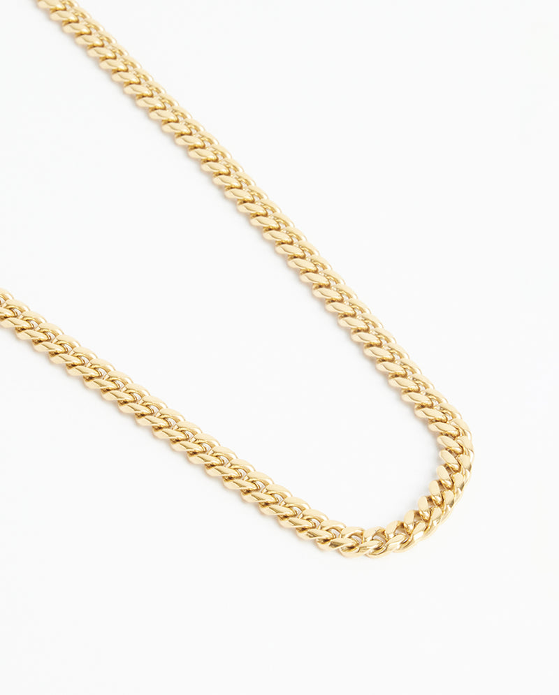 5mm Miami Chain - Gold