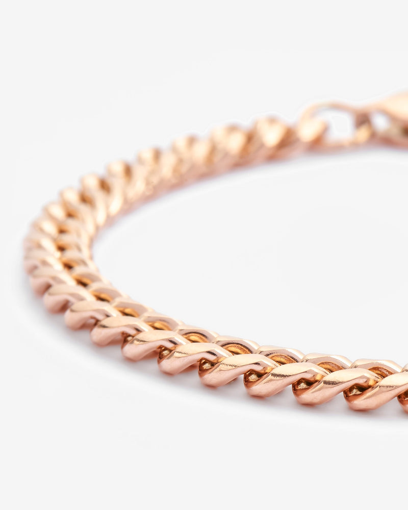 5mm Miami Cuban Bracelet - Rose Gold