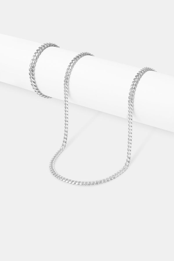 5mm Miami Cuban Chain & Bracelet - White