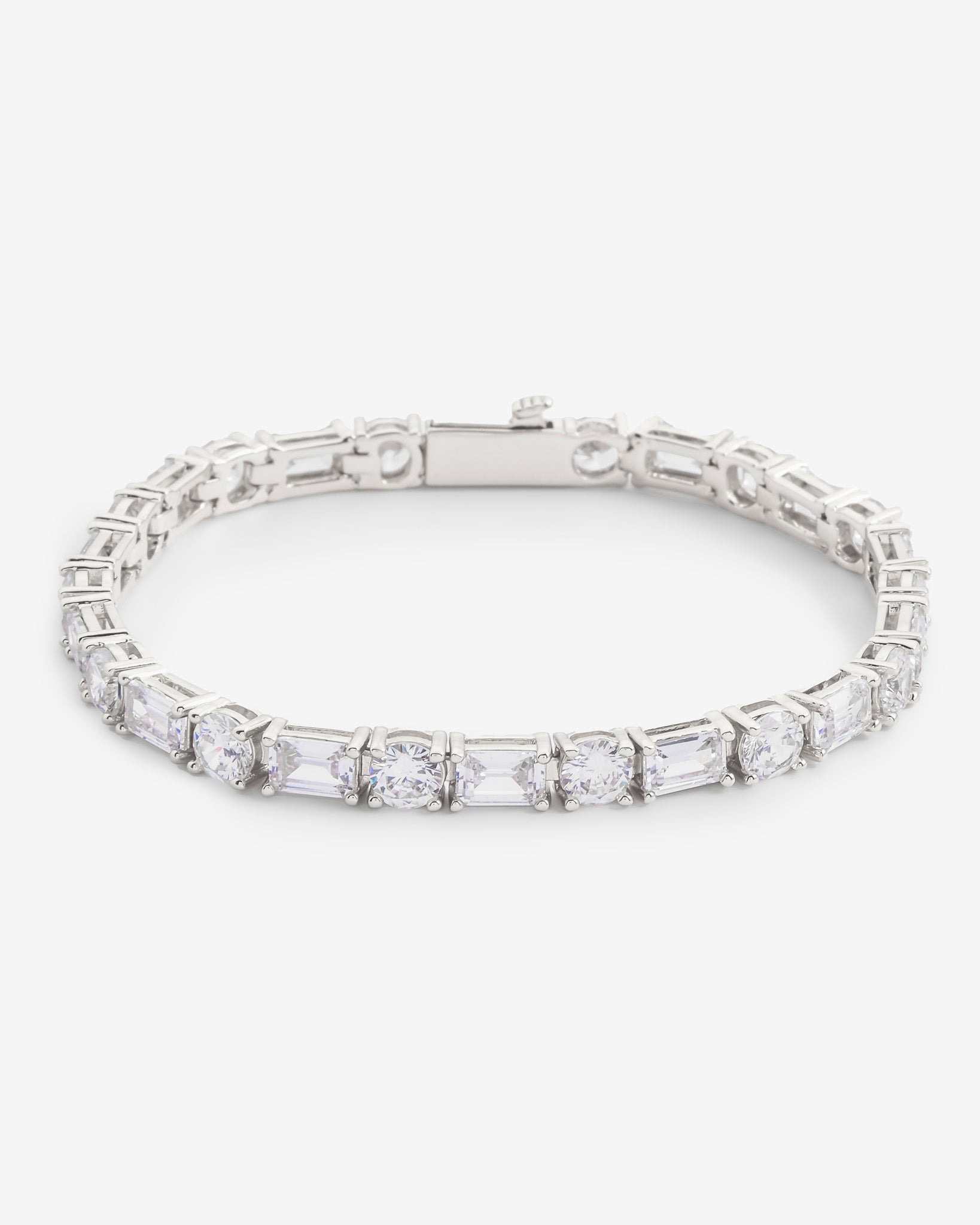 5mm Round & Rectangular Tennis Bracelet