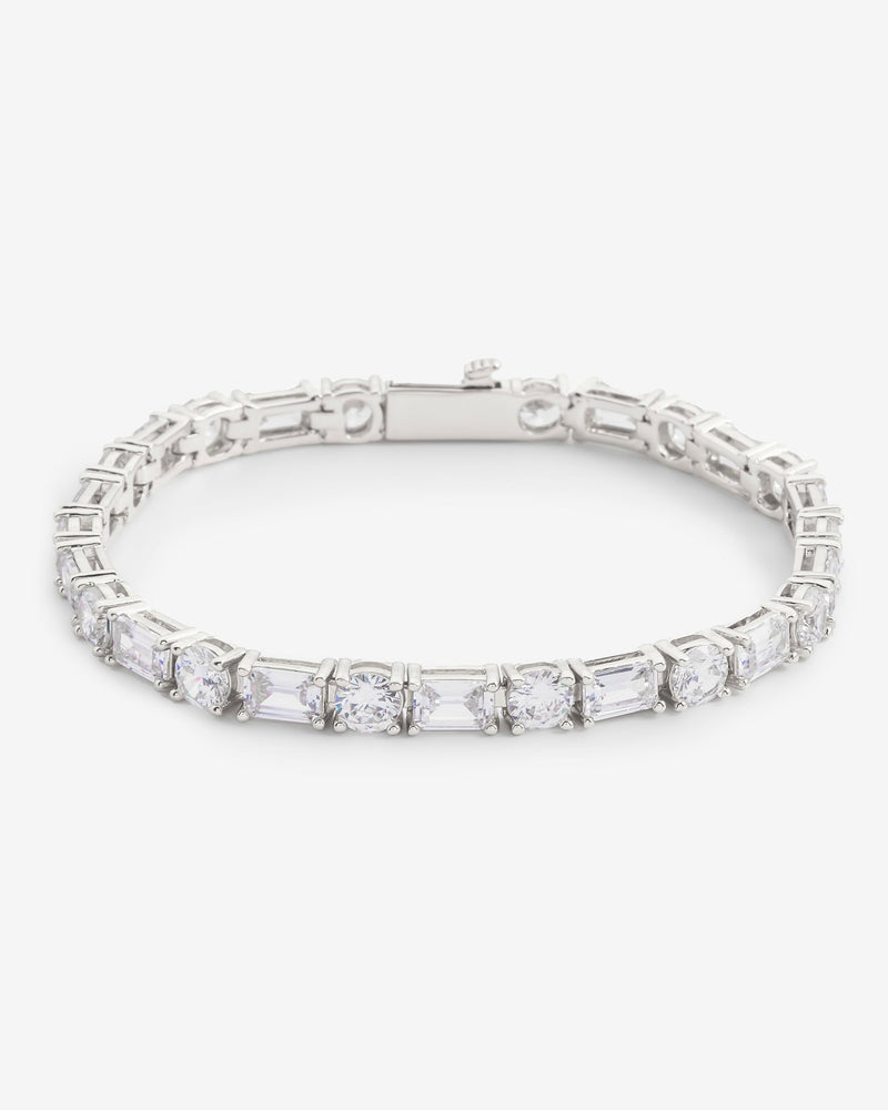 5mm Round & Rectangular Tennis Bracelet