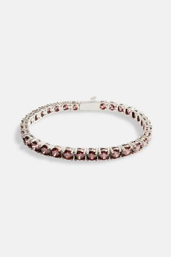 5mm Tennis Bracelet - Dusky Pink