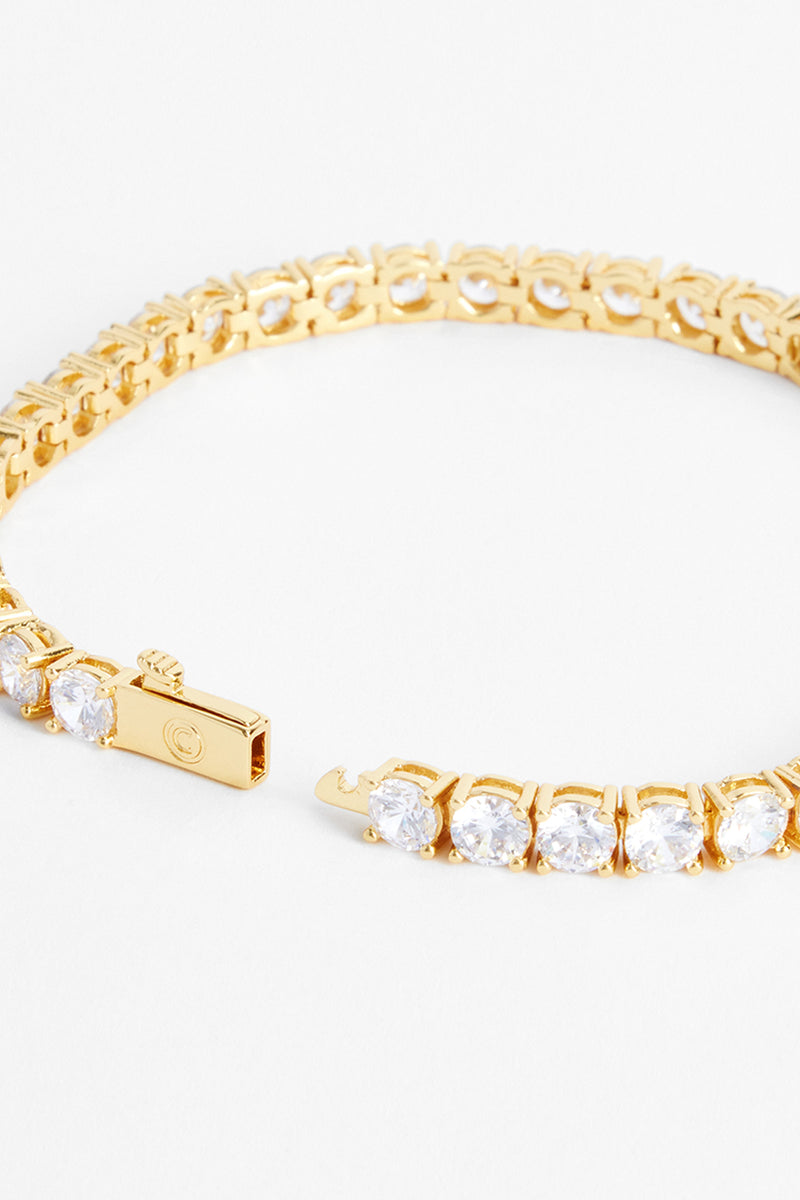 5mm Tennis Bracelet - Gold