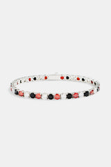 5mm Casino Tennis Bracelet - Red