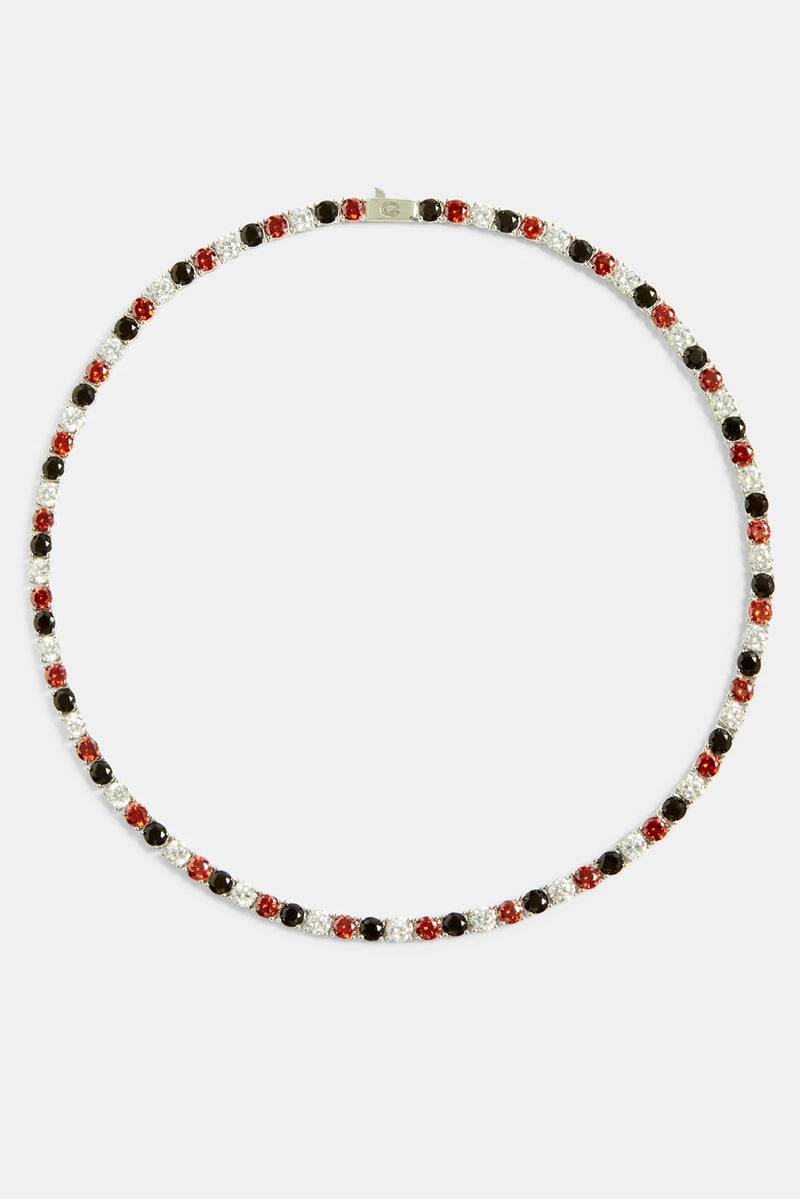 5mm Casino Tennis Chain - Red