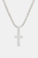 Iced CZ Cross Pendant