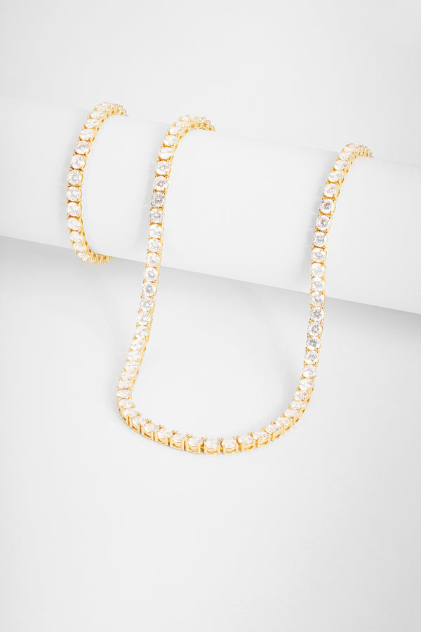 5mm Tennis Chain + Bracelet Bundle - Gold