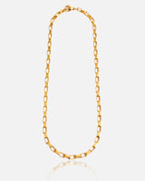 5mm Long Box Chain - Gold - Cernucci