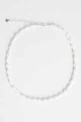 6mm Freshwater Pearl & Pastel Bead Necklace