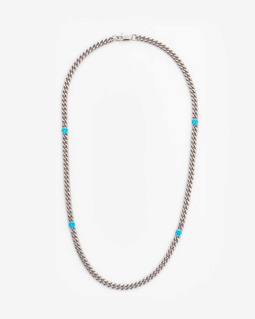 Blue String Chain 6mm Blue Stone Cuban Chain – Cernucci US