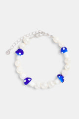 6mm Freshwater Pearl Mushroom Bead Bracelet