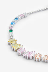 6mm Iced Multi Colour Tennis Toggle Bracelet