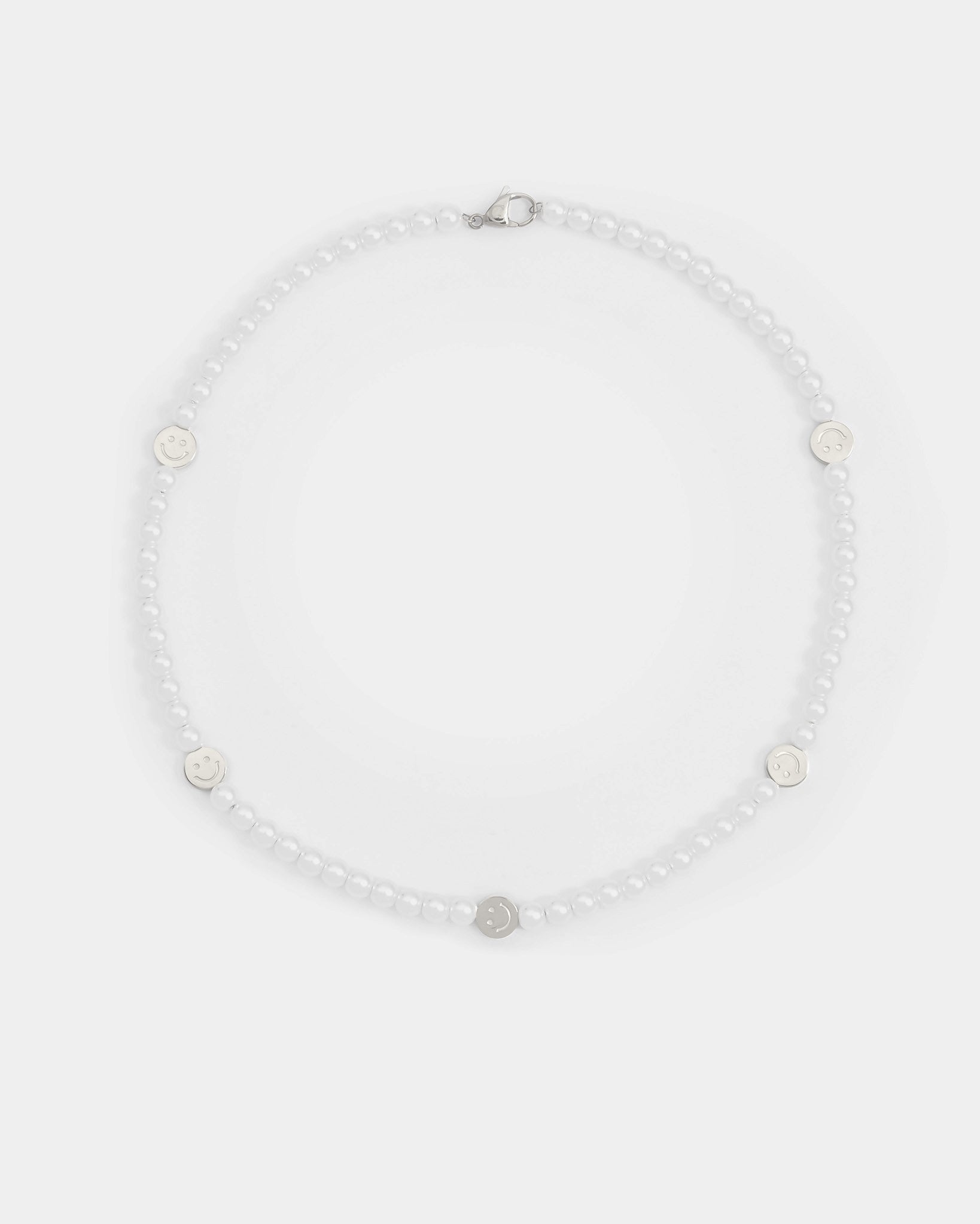 6mm Pearl & Face Motif Necklace – Cernucci US