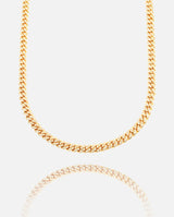 6mm Iced Cuban Chain - Gold