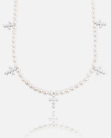 6mm Pearl Cross Necklace