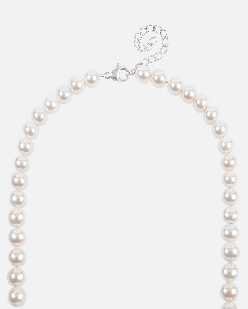 6mm Pearl Multi Cross Necklace