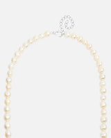 6mm Pearl + Padlock Necklace