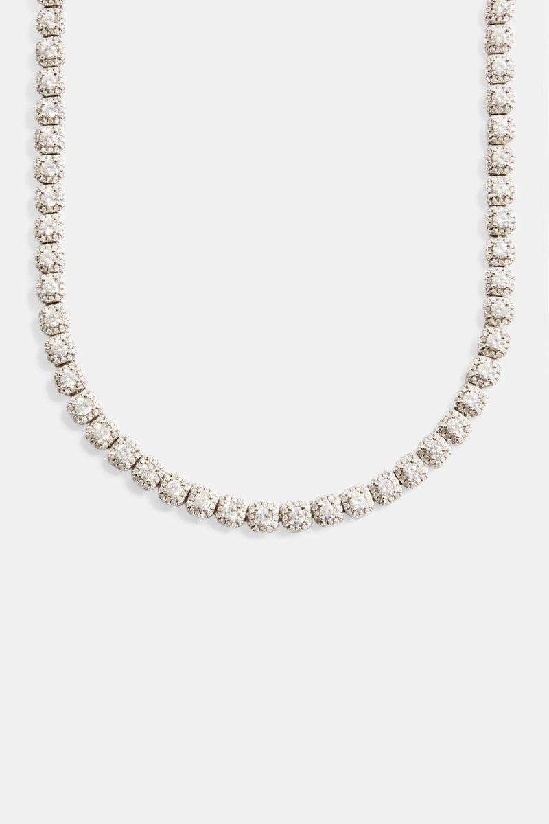 7mm Iced Clustered Tennis Chain Choker